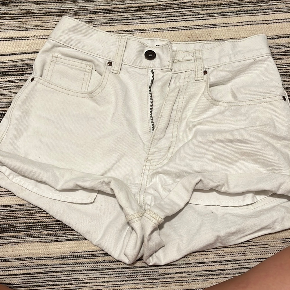 Cotton on high a line jean shorts